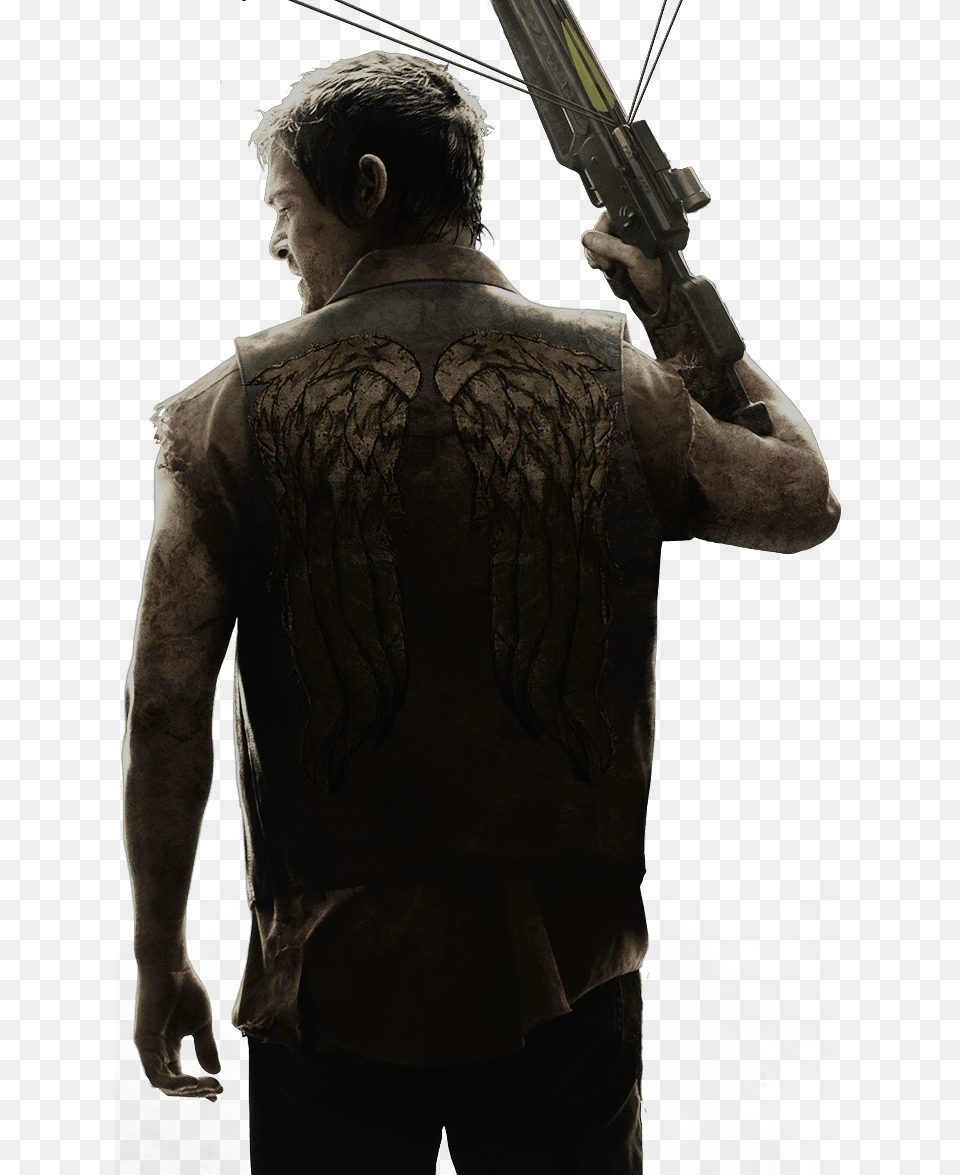 Walking Dead Daryl Transparent, Back, Body Part, Tattoo, Skin Free Png