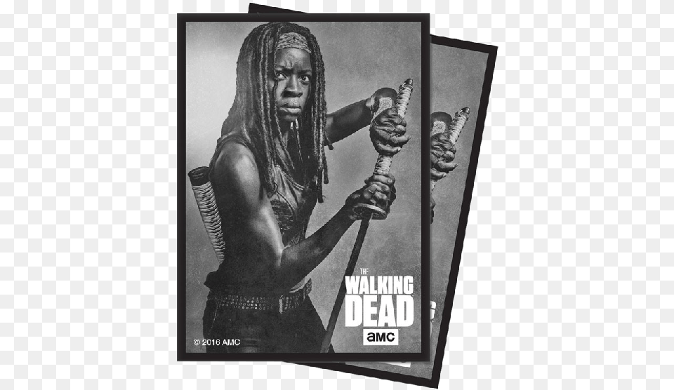 Walking Dead Michonne Poster, Adult, Female, Person, Woman Free Png Download