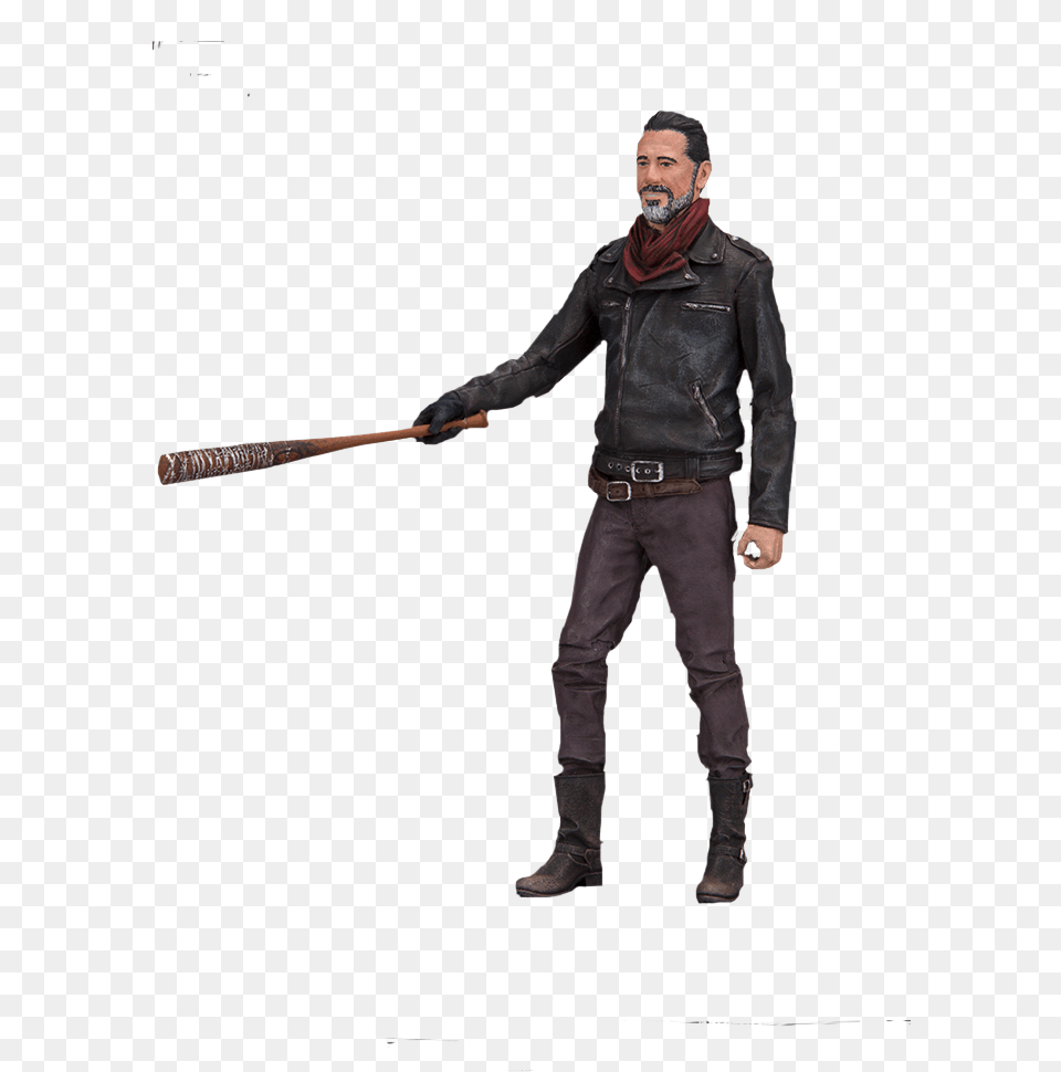 Walking Dead Negan Action Figure, Person, Clothing, Coat, People Free Png