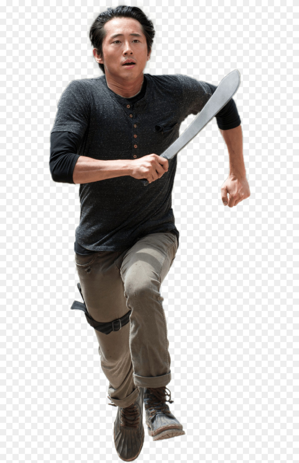 Walking Dead Phone Backgrounds, Weapon, Sword, Person, People Free Png Download