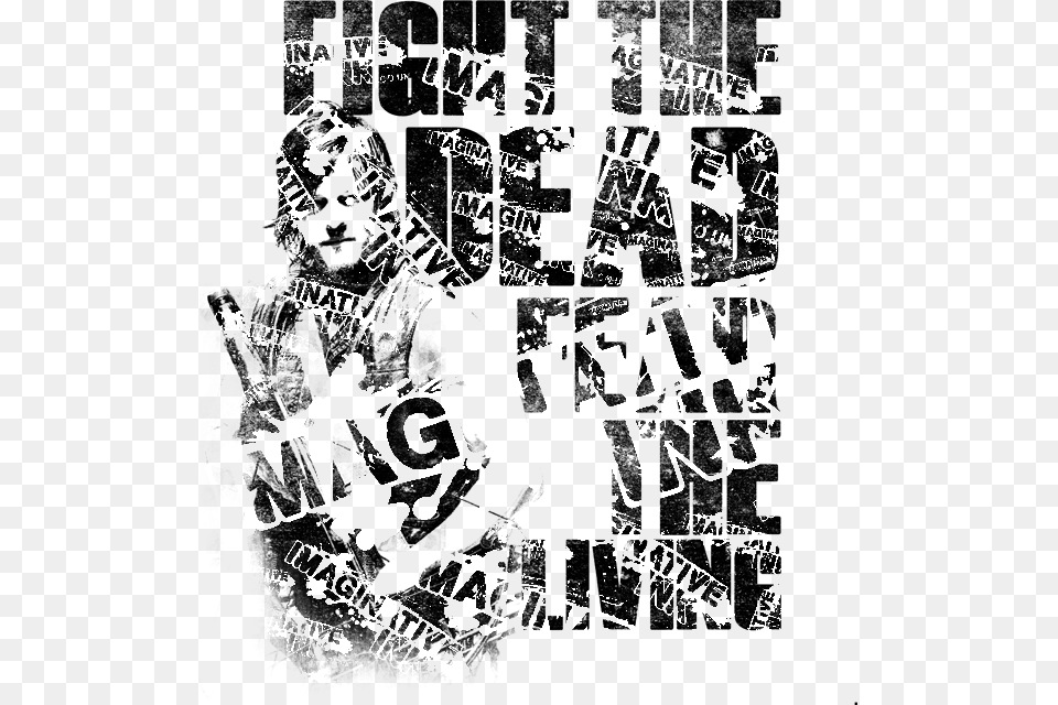 Walking Dead Poster, Gray, Lighting Free Png