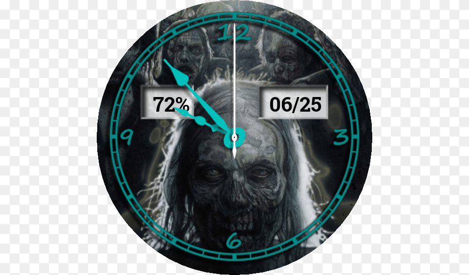 Walking Dead Watch Face Preview, Analog Clock, Clock, Wall Clock, Animal Free Png Download