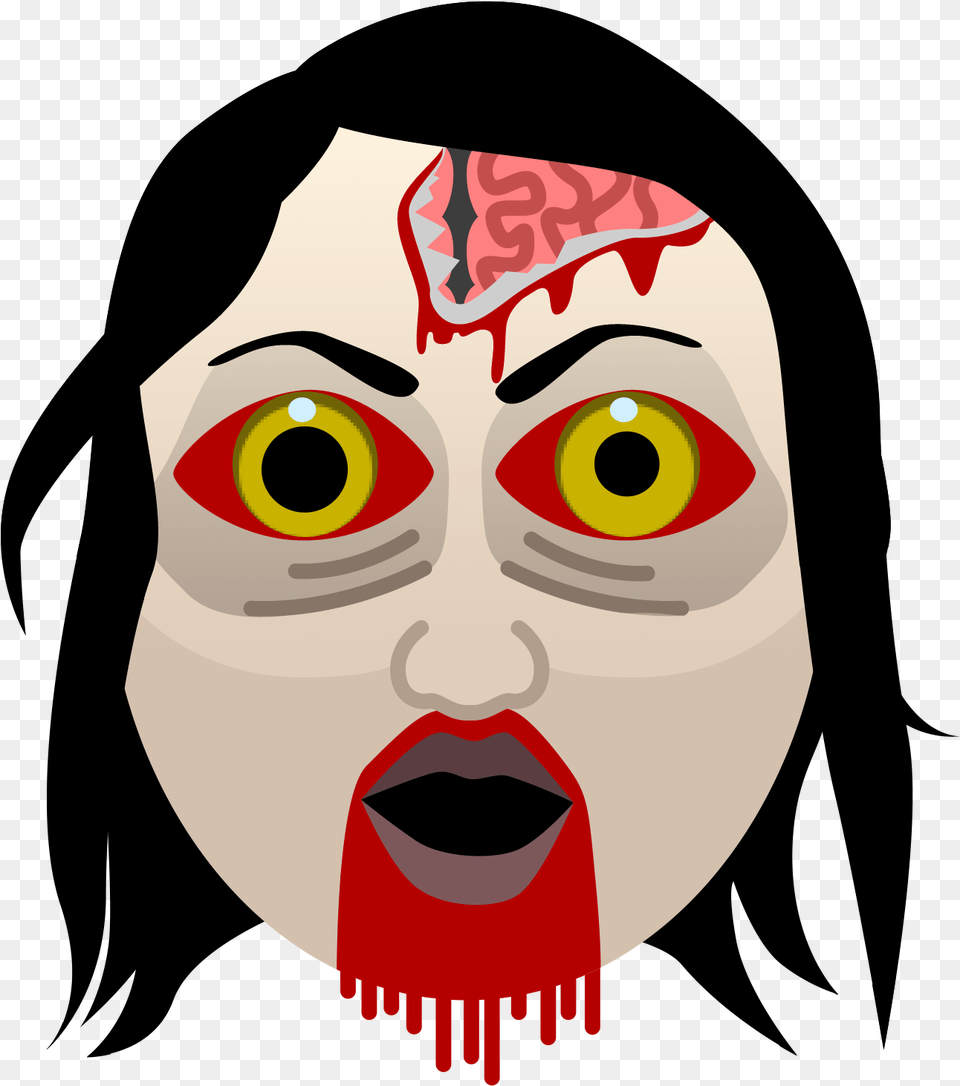 Walking Dead Zombie Dailydot Cannibal Emoji, Face, Head, Person, Baby Free Png Download