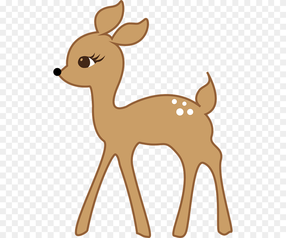 Walking Deer Clipart Roe Deer Cartoon, Animal, Mammal, Wildlife, Person Png Image