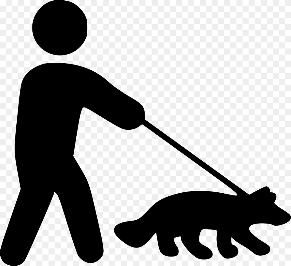 Walking Dog Dog Walking, Silhouette, Lawn Mower, Tool, Device Free Png