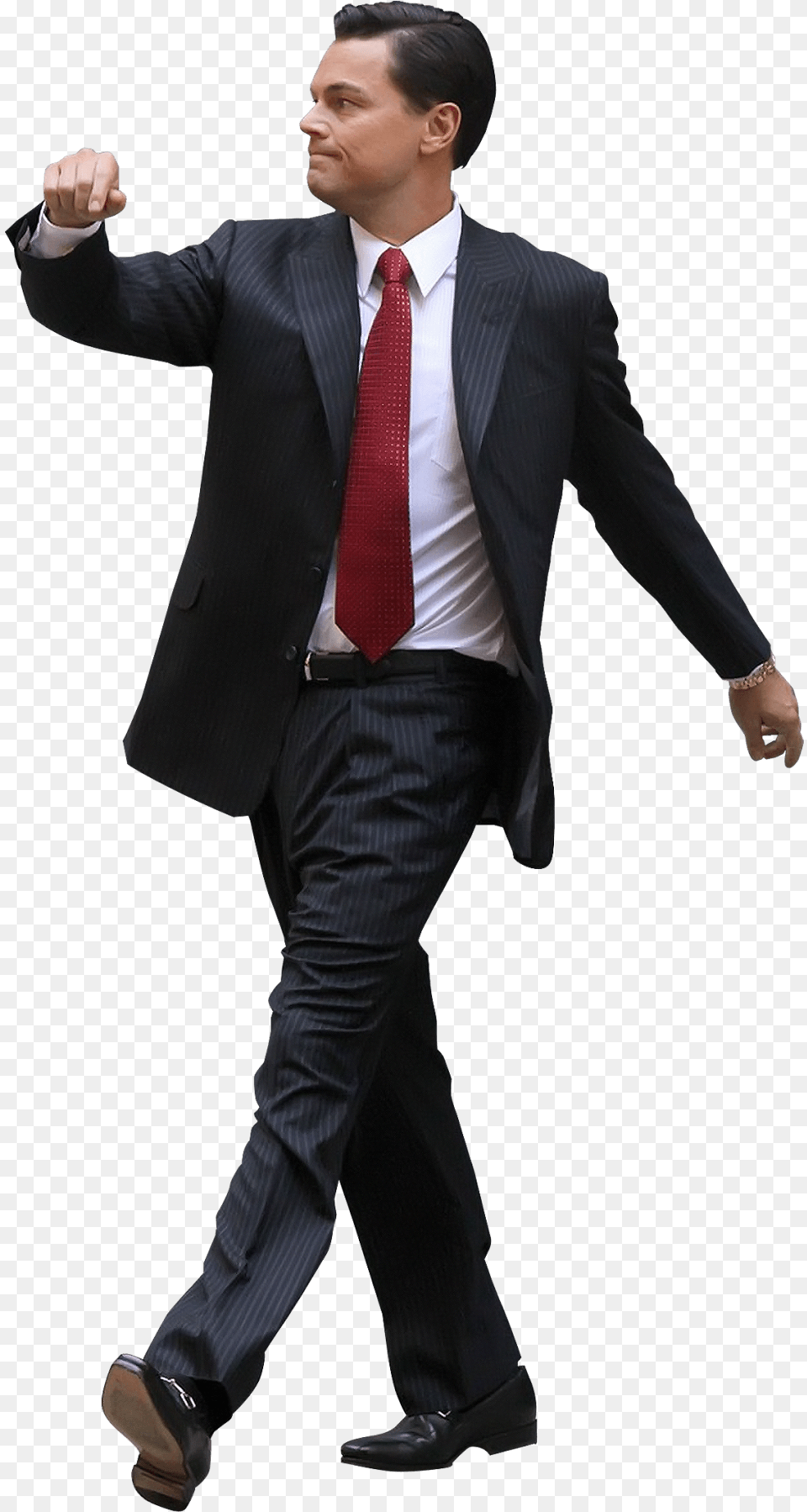 Walking Download Leonardo Dicaprio Background, Accessories, Tie, Suit, Jacket Free Transparent Png