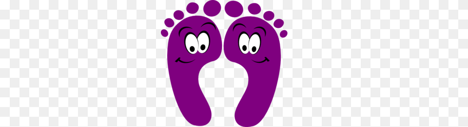 Walking Feet Clipart, Purple, Footprint, Animal, Bear Free Transparent Png