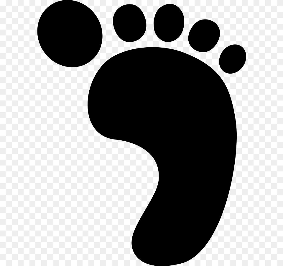 Walking Footprint Cliparts, Gray Free Transparent Png