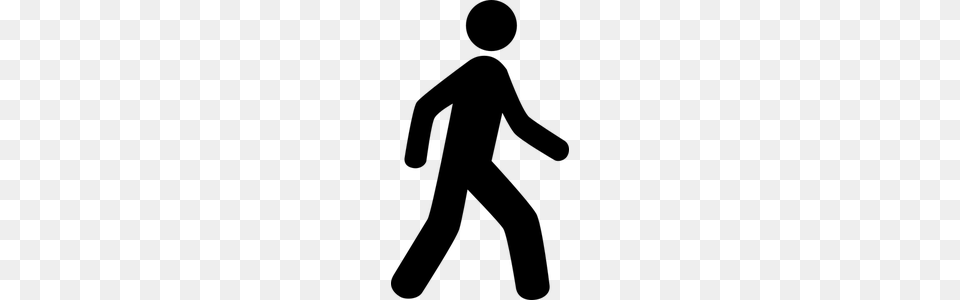 Walking Free Clipart, Gray Png