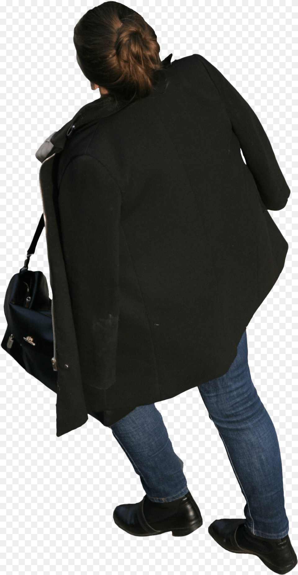 Walking From Above, Clothing, Coat, Adult, Person Free Png