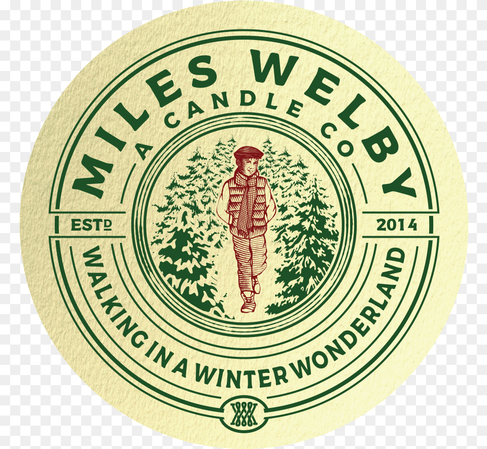 Walking In A Winter Wonderland U2014 Miles Welby Candle Co Circle, Adult, Person, Man, Logo Png