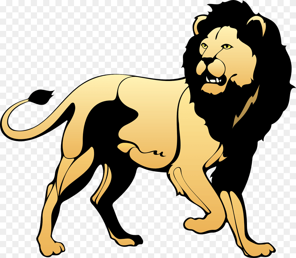 Walking Lion Clipart, Animal, Mammal, Wildlife, Person Free Transparent Png