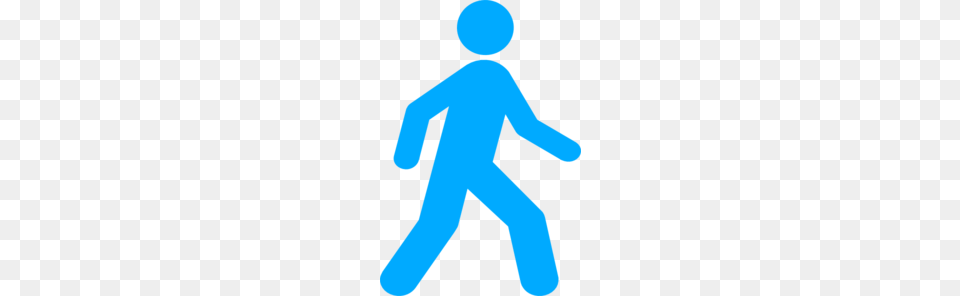 Walking Man Blue Clip Art, Person Free Png Download