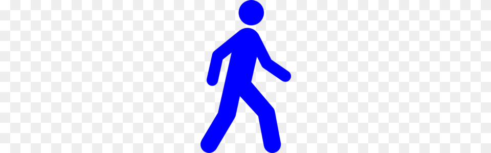 Walking Man Blue Clip Art For Web, Person Free Png Download