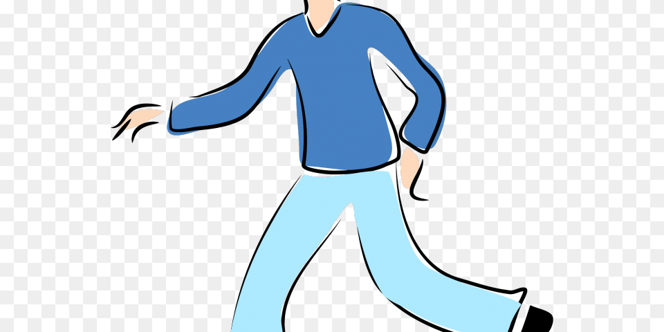 Walking Man Clip Art, Clothing, Long Sleeve, Pants, Person Free Png Download