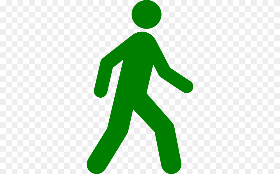 Walking Man Green Clip Art, Sign, Symbol, Boy, Child Free Png