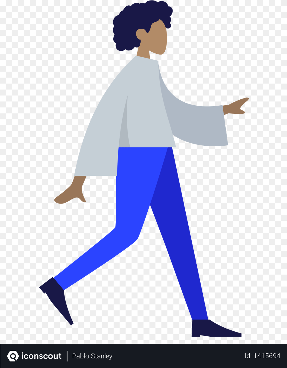 Walking Man Illustration, Person, Clothing, Pants, Adult Free Transparent Png