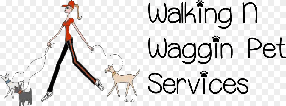 Walking N Waggin Pet Services Dog Walking, Person, Animal, Antelope, Mammal Free Png Download