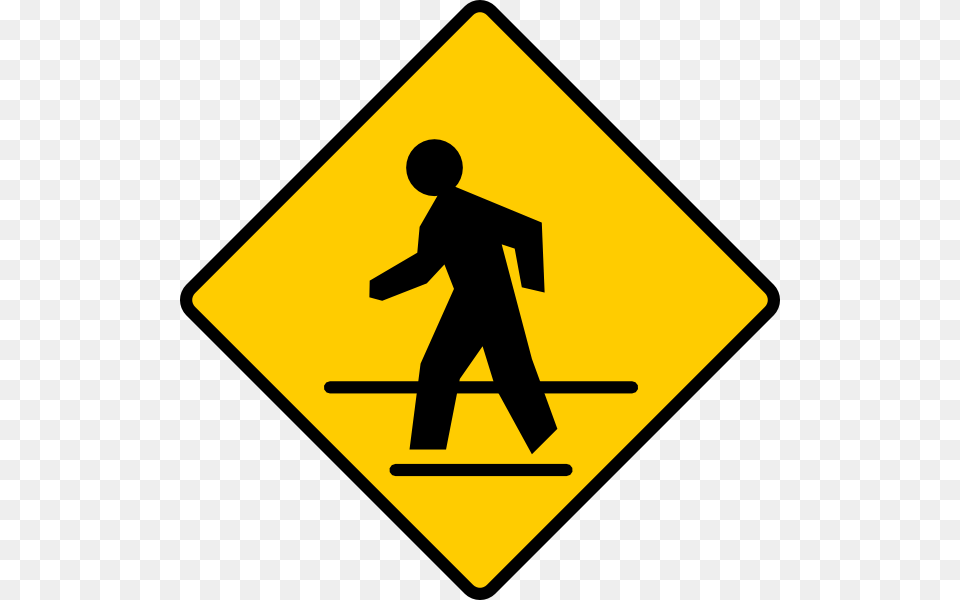 Walking On Sidewalk Clip Art, Sign, Symbol, Road Sign, Adult Png