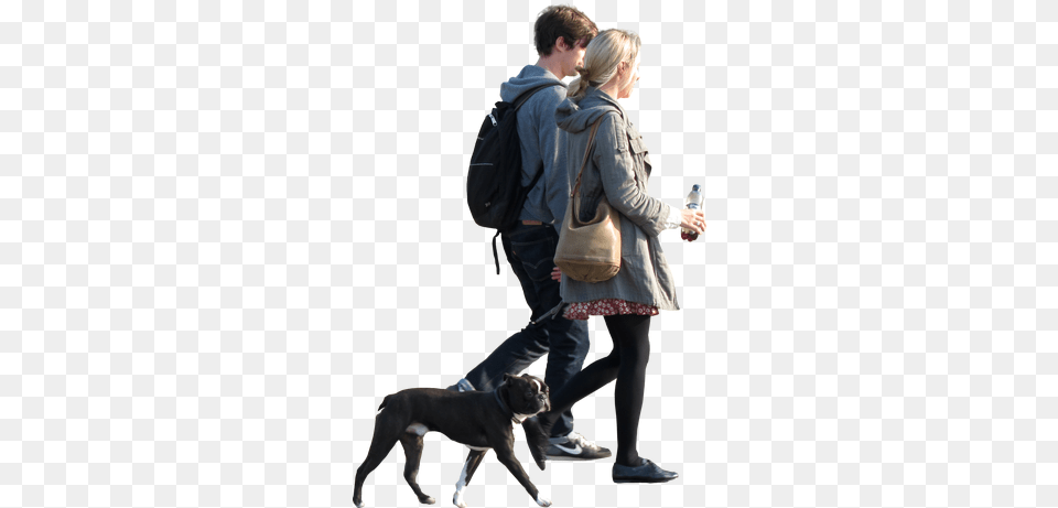 Walking Person Clipart Dog Portable Network Graphics, Accessories, Handbag, Coat, Jacket Free Png
