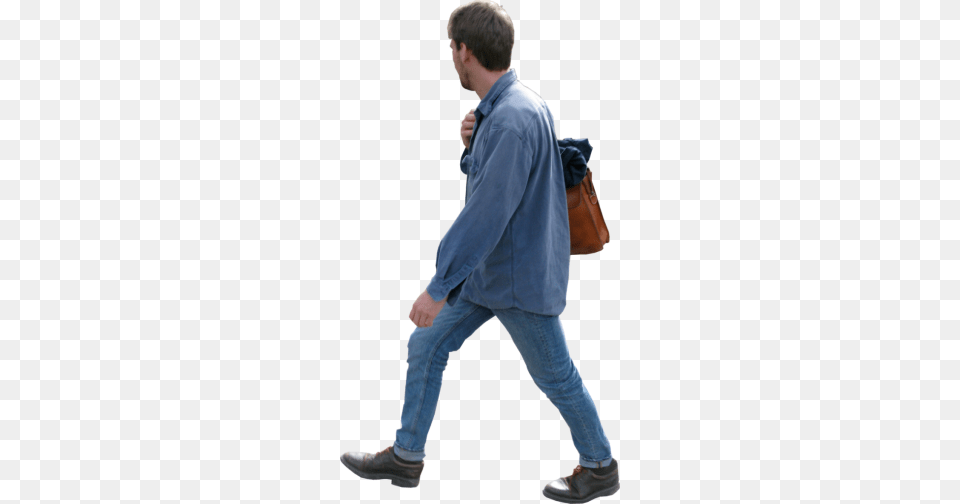 Walking Persons People People And Cut Out People, Pants, Clothing, Man, Handbag Png Image