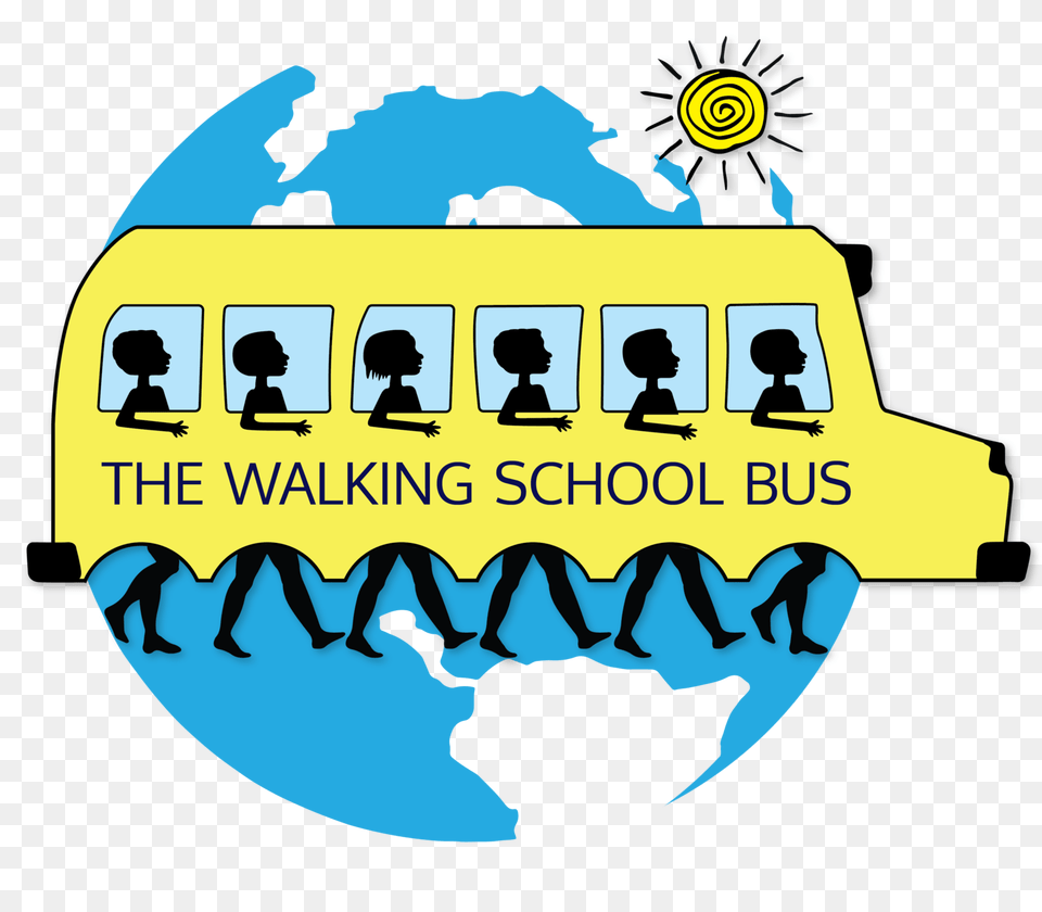 Walking School Bus Clipart, Person, Transportation, Vehicle, Bulldozer Free Transparent Png