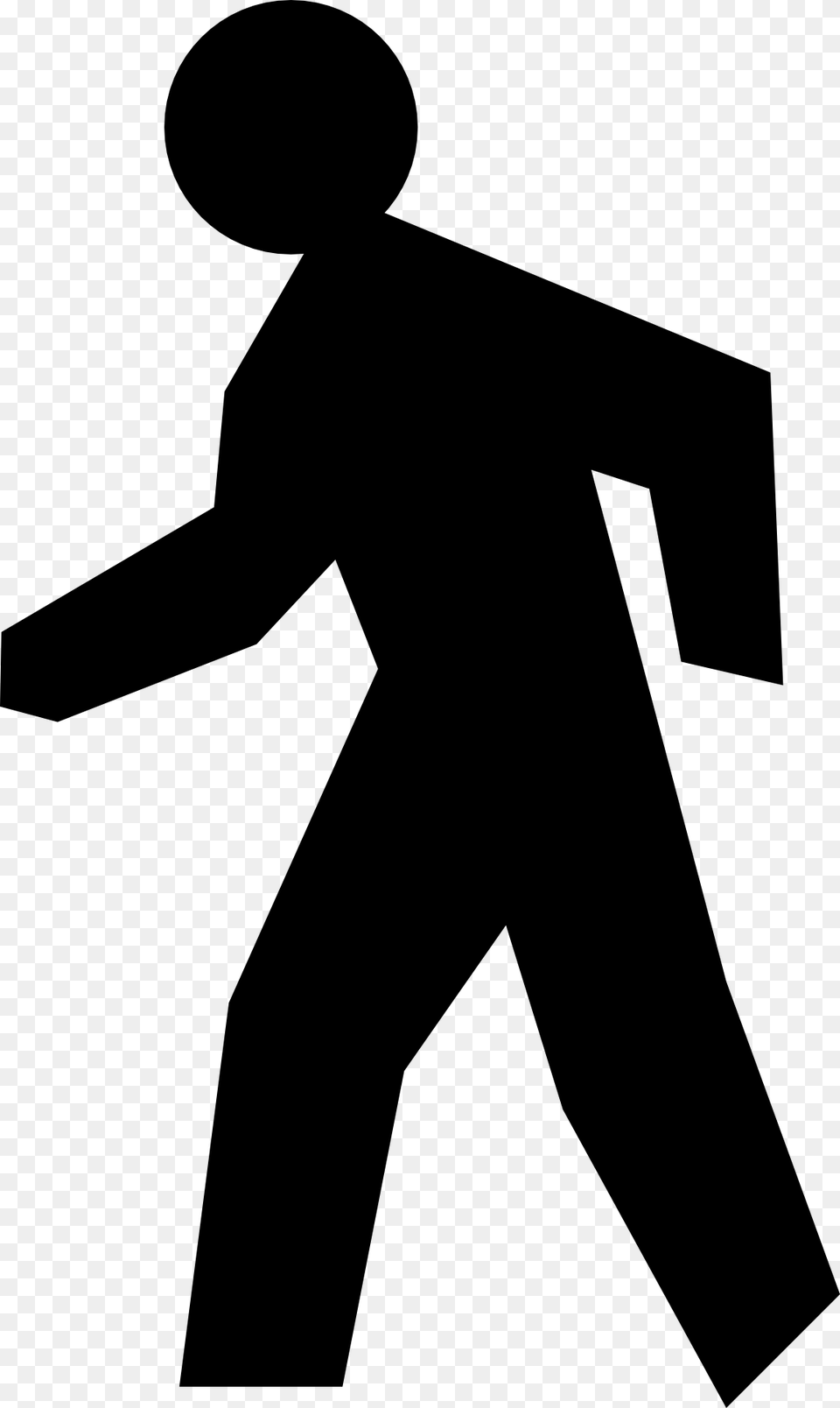 Walking Stick Stick Figure Running Man Transprent, Silhouette, Martial Arts, Person, Sport Png