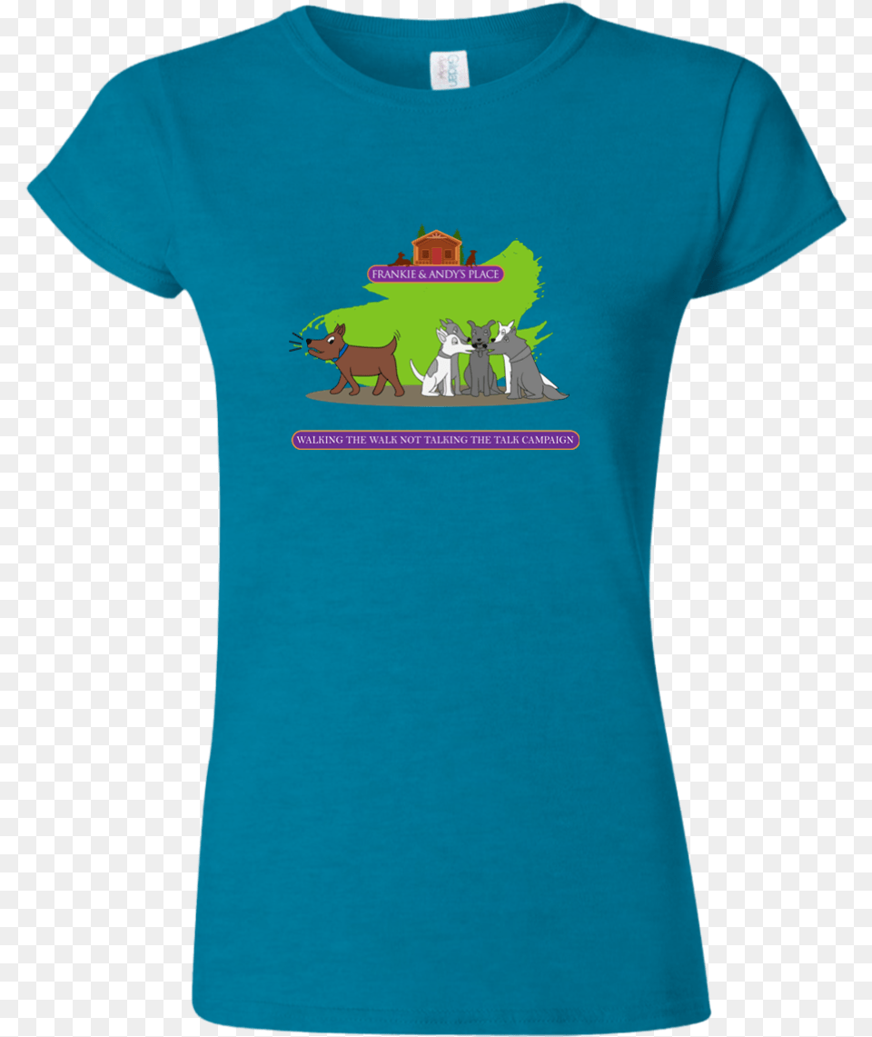 Walking The Walk Gildan Softstyle Ladies39 T Shirt Trombone T Shirt, Clothing, T-shirt, Animal, Cat Png Image
