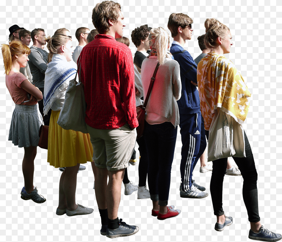 Walking Transparent Clipart Crowd Of People, Footwear, Skirt, Shorts, Shoe Free Png Download