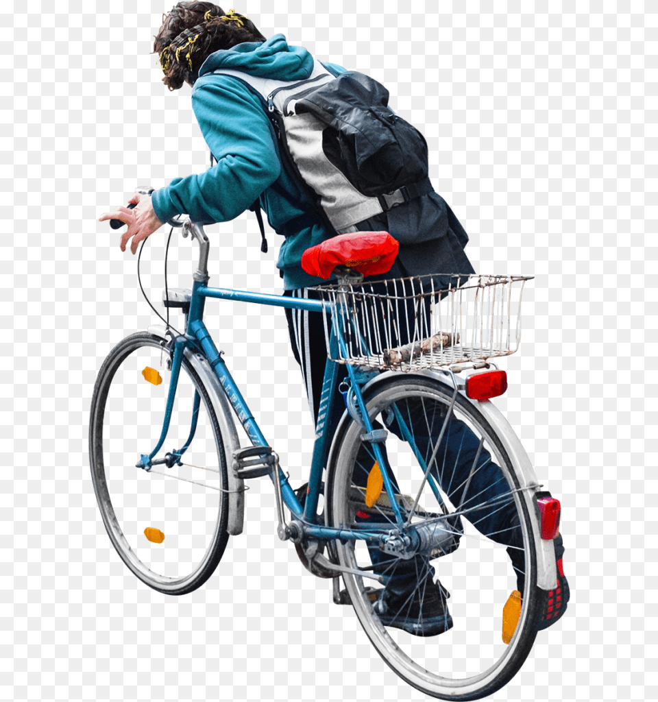 Walking With His Bike Image Bicycle, Wheel, Vehicle, Transportation, Machine Free Png