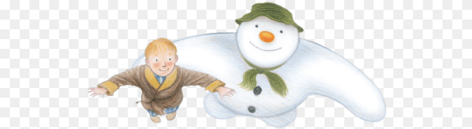 Walking With The Snowman Fictional Character, Nature, Outdoors, Winter, Baby Free Png