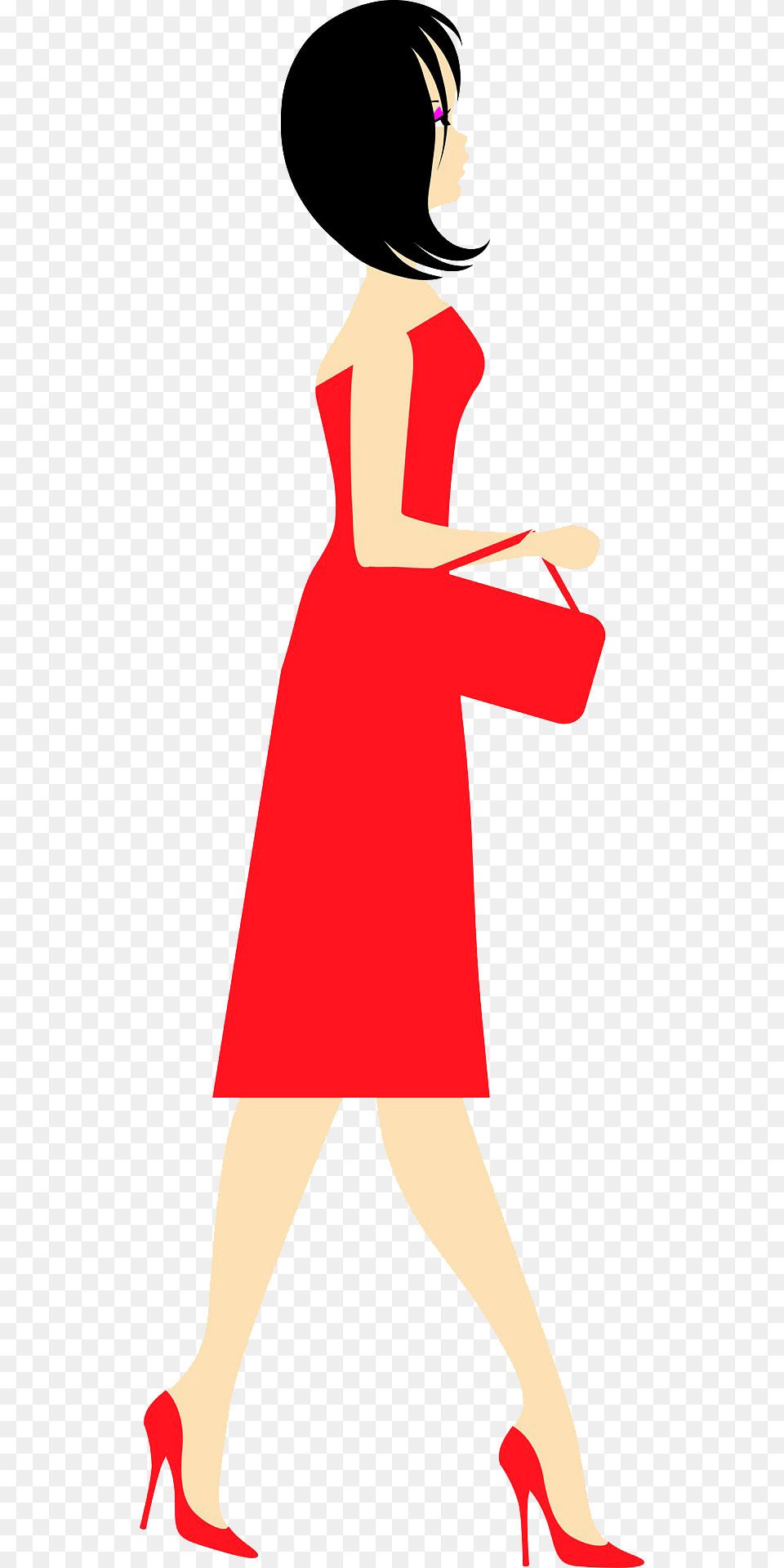 Walking Woman Clipart, Clothing, Dress, Adult, Person Free Png Download