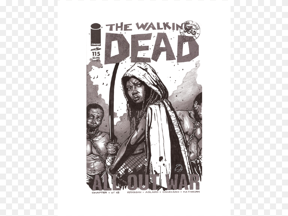 Walkingdead Print Web Df Walking Dead 150 Daryl Sketch Haeser, Publication, Book, Comics, Adult Free Transparent Png