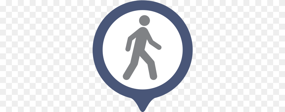 Walkthrough Icon Traffic Sign, Symbol, Pedestrian, Person, Disk Free Transparent Png