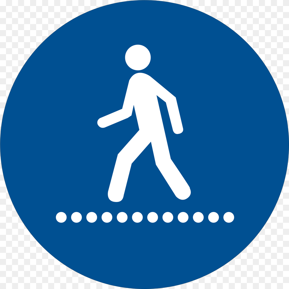 Walkway Alert, Disk, Person, Sign, Symbol Free Png