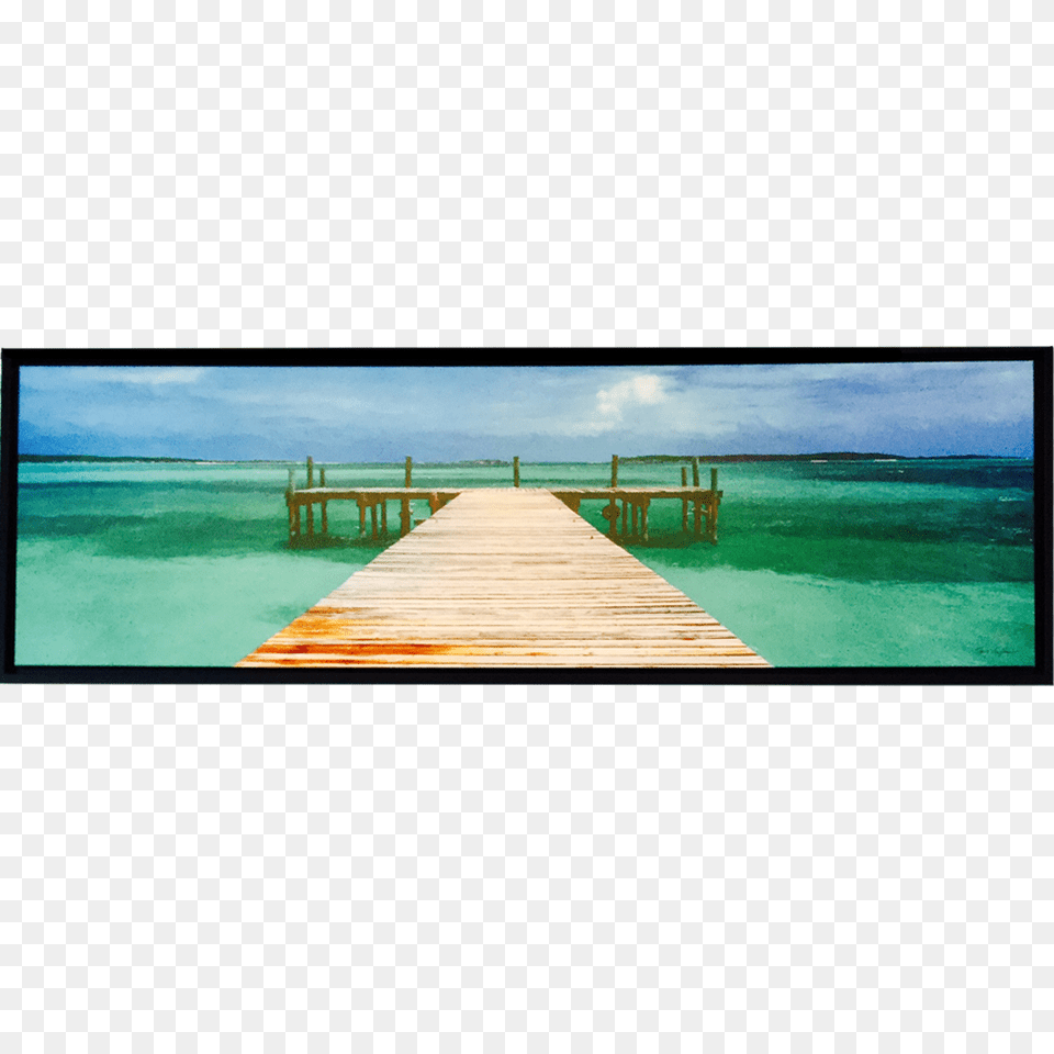 Walkway Panoramic Print, Computer Hardware, Water, Screen, Waterfront Free Transparent Png