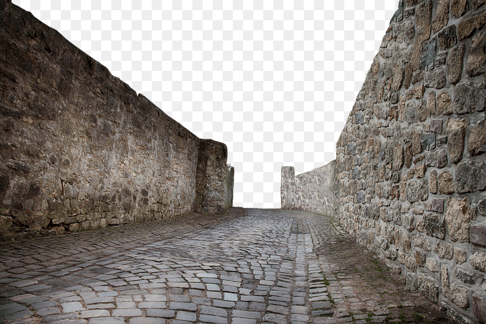 Wall Path, Walkway, City, Cobblestone Free Png