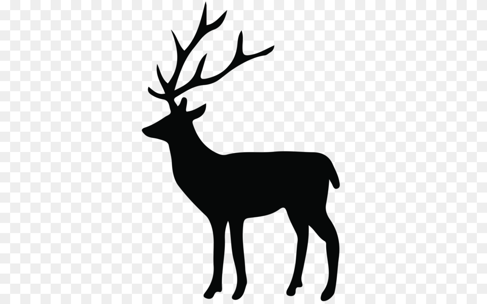 Wall Art Silhouette Deer, Animal, Elk, Mammal, Wildlife Free Transparent Png