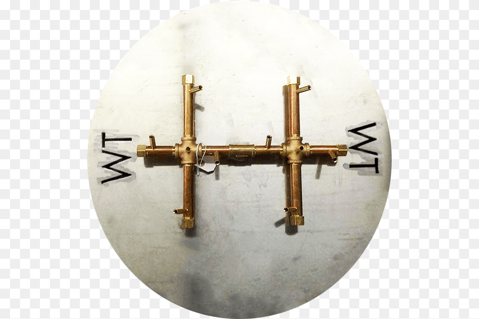 Wall Clock, Cross, Symbol, Coil, Machine Free Png Download