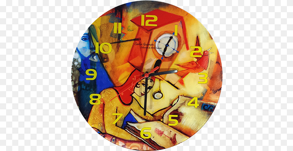 Wall Clock Carlos Manuel Guzmn Hernndez Circle, Analog Clock, Wall Clock, Person Free Png Download