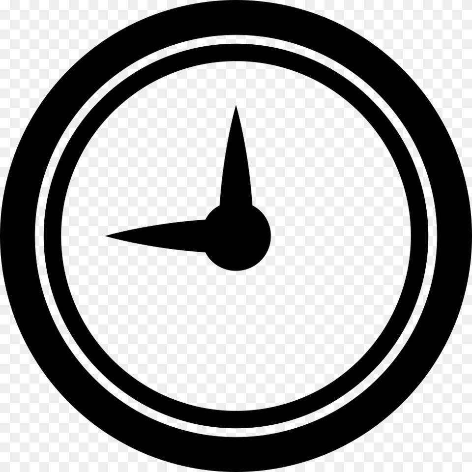 Wall Clock Of Circular Shape 2 Number In Circle, Symbol, Disk Free Png