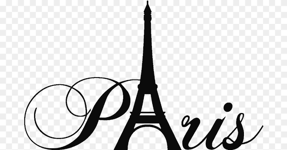 Wall Decal Paris With Tower Cheap Stickers Paris Tour Eiffel Dessin, Handwriting, Text, Calligraphy Free Png