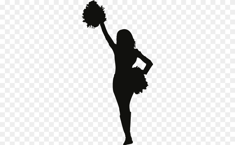 Wall Decal Sticker Cheerleading Clip Art Cheerleader Silhouette, Dancing, Leisure Activities, Person, Ballerina Png