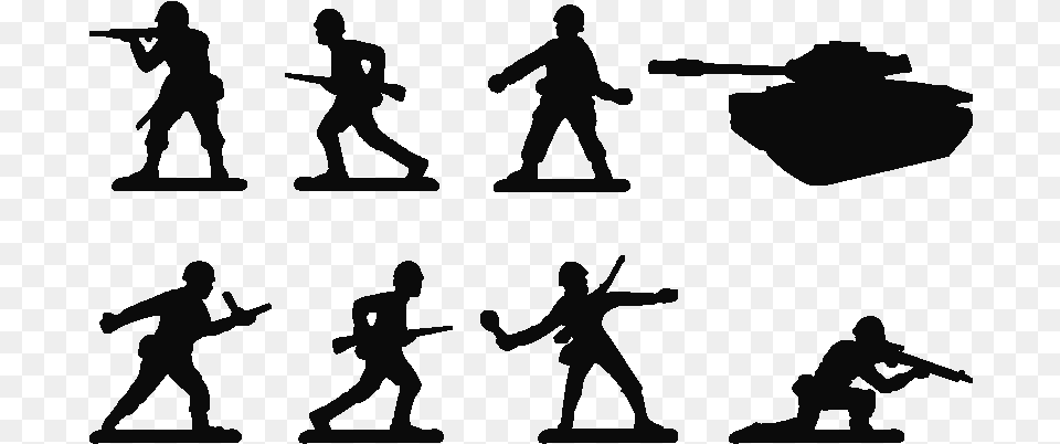 Wall Decal Sticker Polyvinyl Chloride Silhouette Army Men From Toy Story Svg, Person, Head, Martial Arts, Sport Png Image