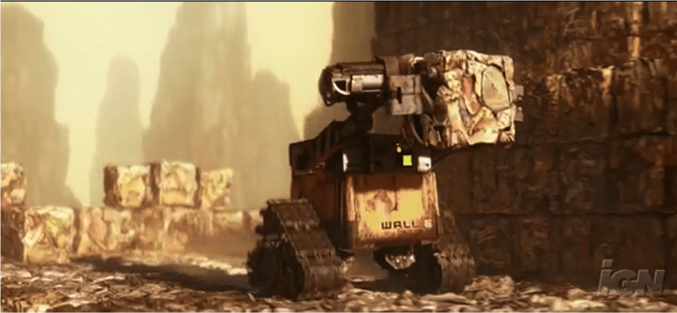 Wall E Carries Garbage To Pile Memes About Playing Minecraft, Box, Package, Cannon, Weapon Free Png Download
