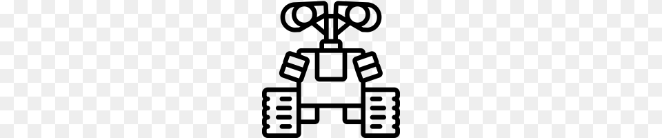 Wall E Robot Icons Noun Project, Gray Free Transparent Png