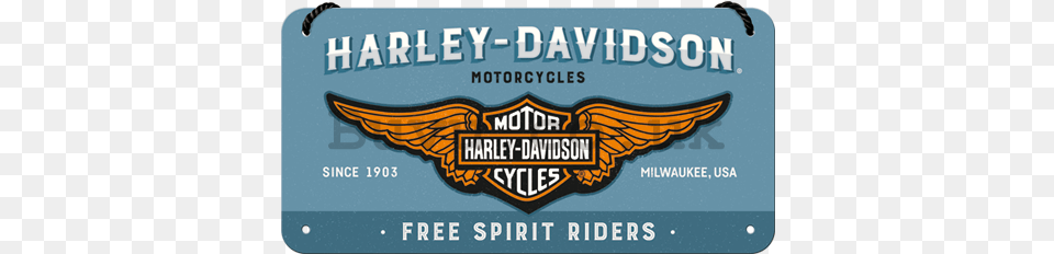 Wall Hanging Sign Harley Davidson Wings Poster Print 36 X, License Plate, Transportation, Vehicle, Logo Free Transparent Png