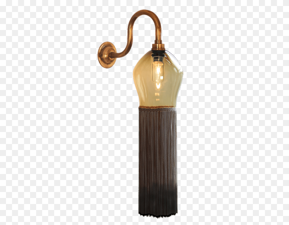 Wall Light With Brown Tassel, Lamp, Bronze Free Png