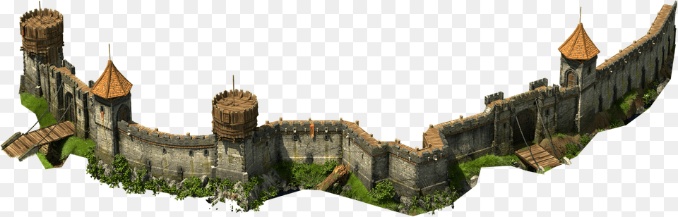 Wall Lvl 7 12 Bottom Tribal Wars 2 Castle, Architecture, Building, Fortress Png Image