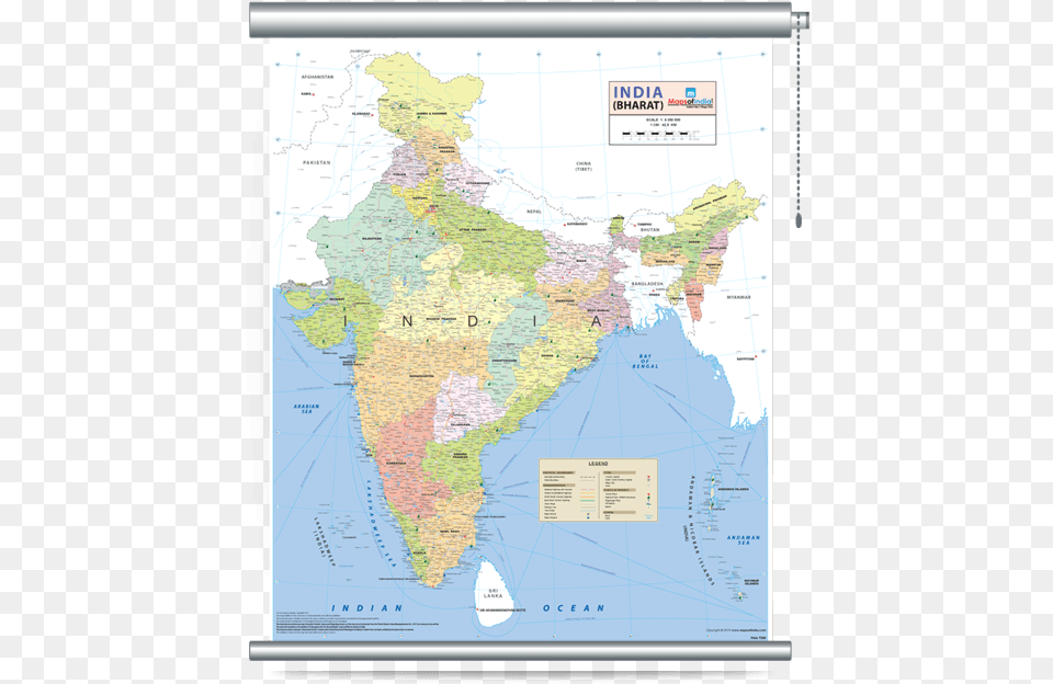 Wall Map Of India, Chart, Plot, Atlas, Diagram Free Png Download